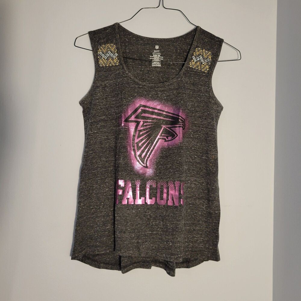 Atlanta Falcon's NFL Team Apparel Women's  Gray Tank Top NFL Size Juniors S